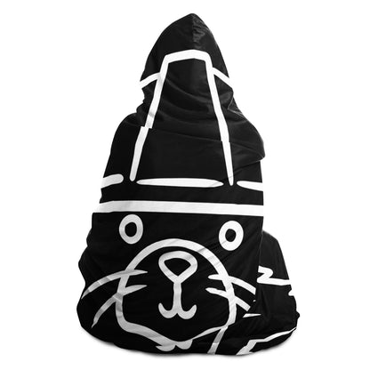 Explorer Mole Hoodie Blanket (Line Art)