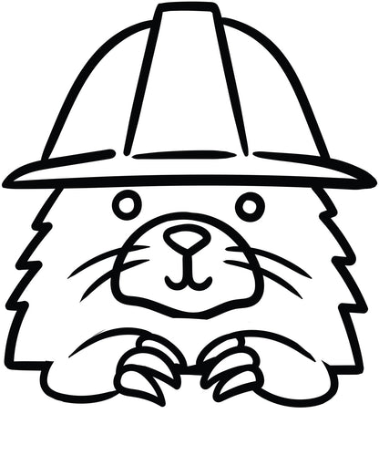 Explorer Mole Notebook (Line Art)