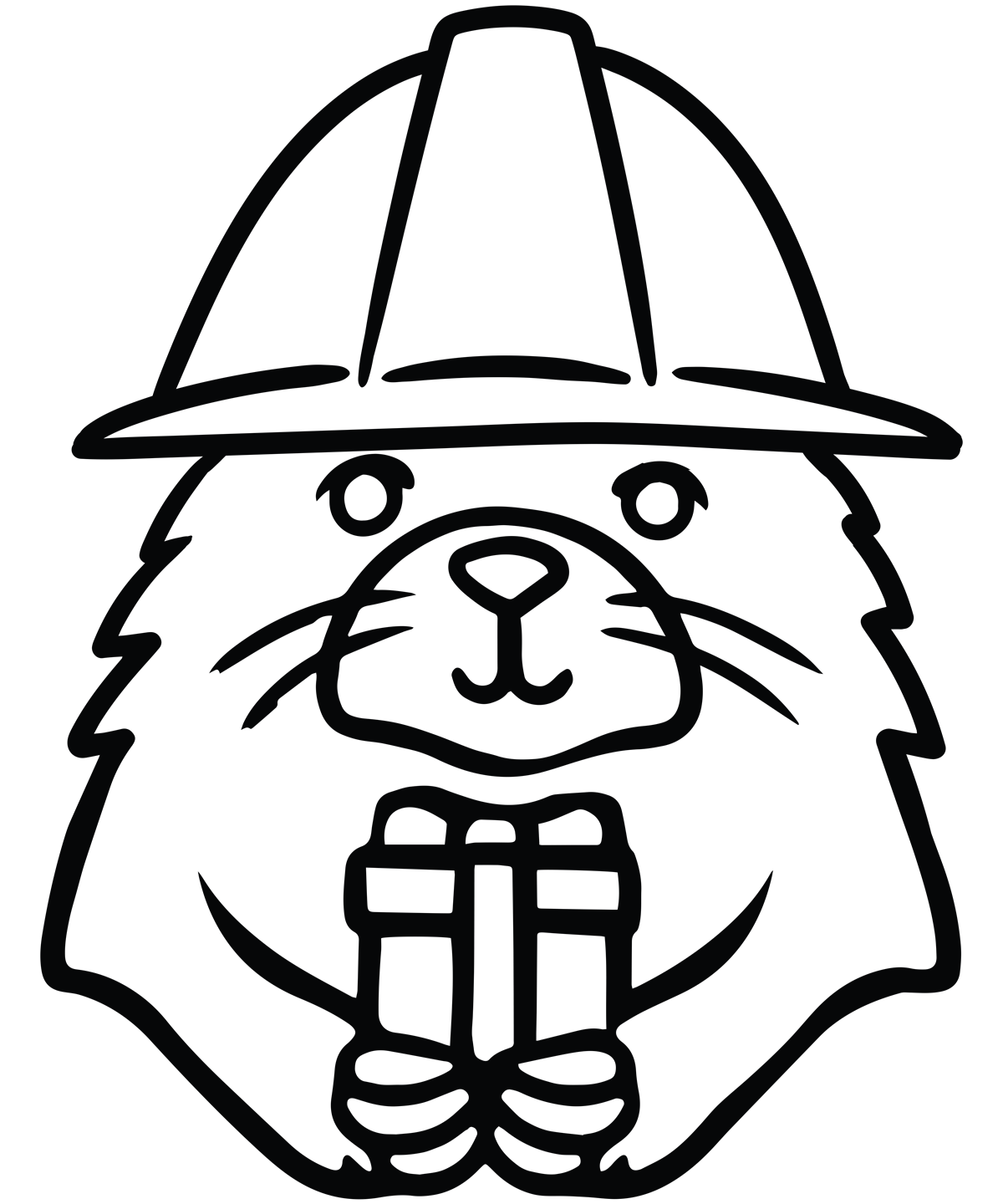 Giver Mole Beanie (Line Art)