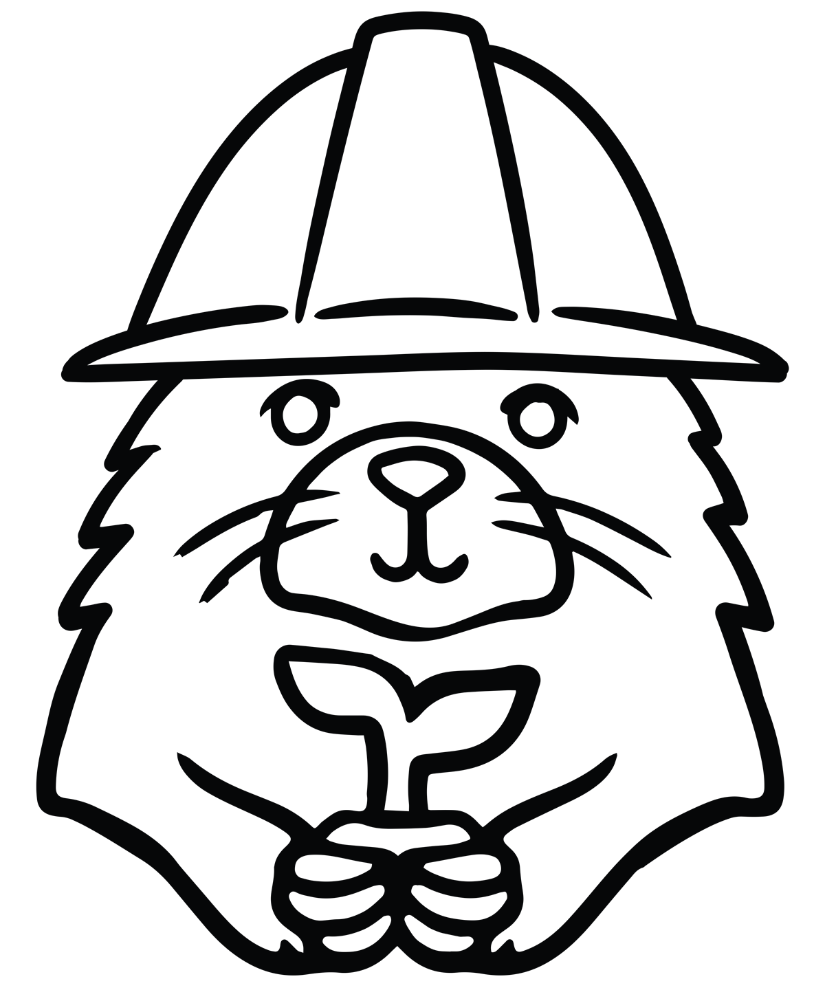 Grower Mole Beanie (Line Art)